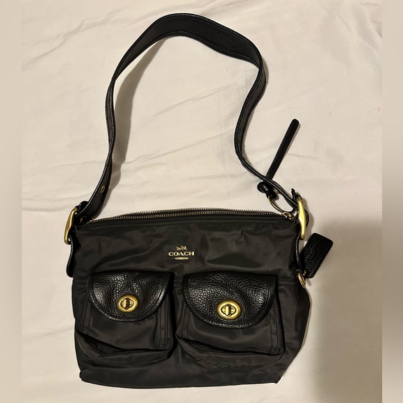 Coach Bags Coach Cargo Shoulder Bag With Vintage Rose Print